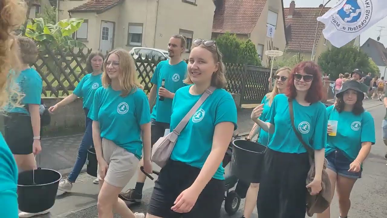 1000 Jahre Stockstadt am Main; Festumzug komplett;