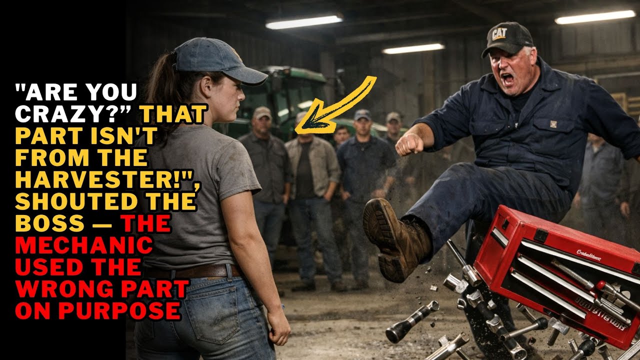 "ARE YOU CRAZY? THAT PART ISN'T FROM THE HARVESTER!", SHOUTED THE BOSS — SHE USED THE WRONG PART...