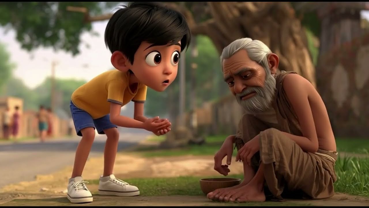 The Kind Boy and Beggar | Bed Time Stories | Moral Story animation | Kids Stories