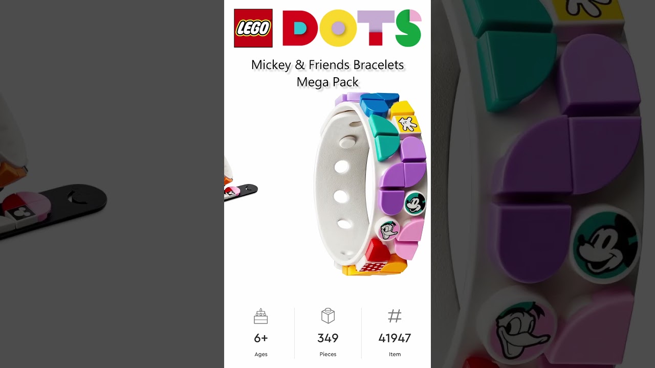 PREVIEW: LEGO Dots, Mickey & Friends Bracelets Mega Pack, Set 41947, LEGO 2022