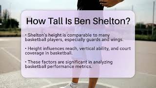 How Tall Is Ben Shelton? | Basketball Stats Central News