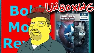 Captain America: Civil War Steelbook Unboxing 3D Blu-Ray ( Best Buy)