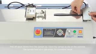 Users Guide 180 degree Peeling Tester IPTS 5N Sample set up