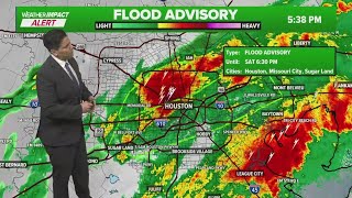 Houston Under Weather Impact Alert As Heavy Rain Moves Through