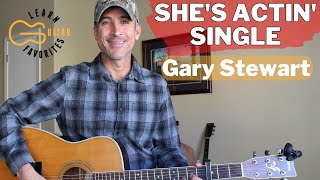 She's Actin' Single - Gary Stewart - Guitar Lesson | Tutorial