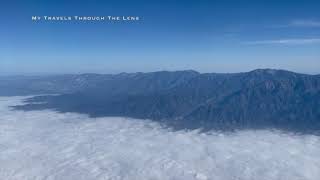 Flying over Death Valley California 🇺🇸 |Qatar Airways from Doha to Los Angeles QR741