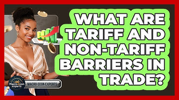 What Are Tariff And Non-tariff Barriers In Trade? - Macroecon Experts