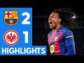 Barcelona Vs Frankfurt 2 1 Highlights Kounde 2 Goals Vs Frankfurt Champions League 2025 26