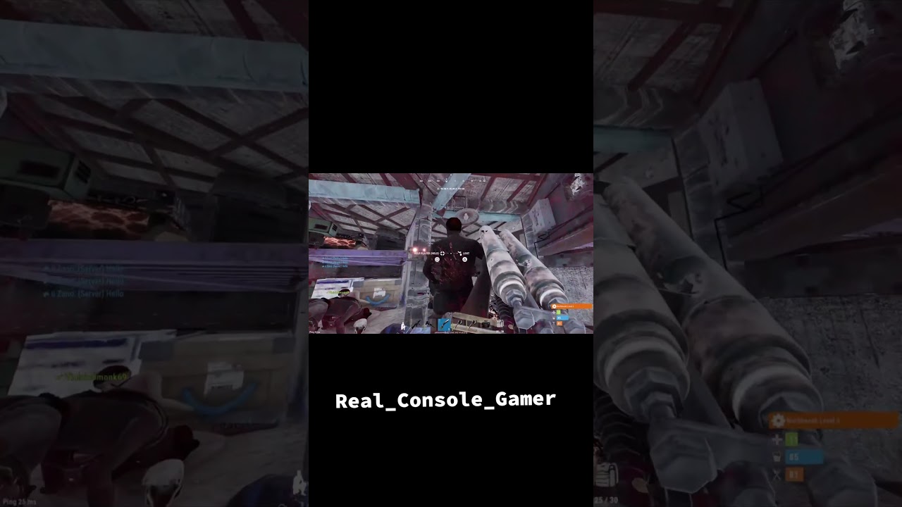 Rust-Rock to deep in 5 mins on offlining clan.   