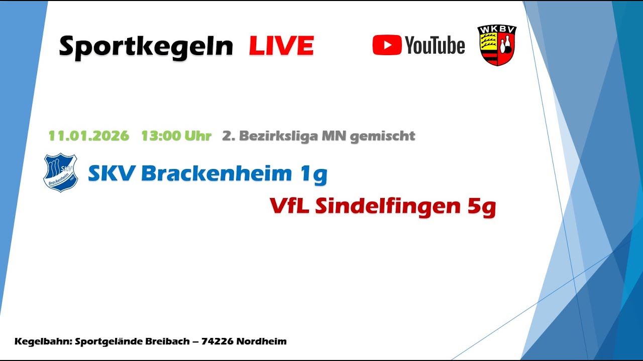 SKV Brackenheim 1g - VfL Sindelfingen 5g (2. Bezirksliga MN gemischt)