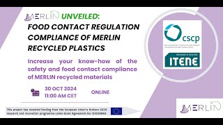Food Contact Regulation Compliance of MERLIN Recycled Plastics