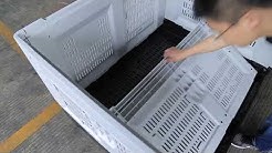 plastic collapsible pallet box