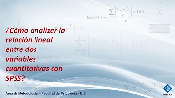 ¿Cómo analizar la relación lineal entre dos variables cuantitativas con SPSS?