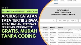 Aplikasi Catatan Tata Tertib Sekolah Mudah dan Gratis - Full Rekap