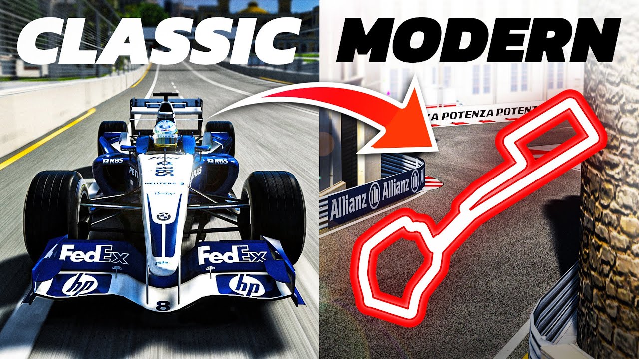 How do CLASSIC F1 Cars Race on a MODERN F1 Circuit