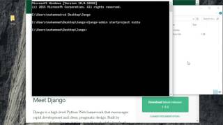 Python Website : How to install Django Web Development framework