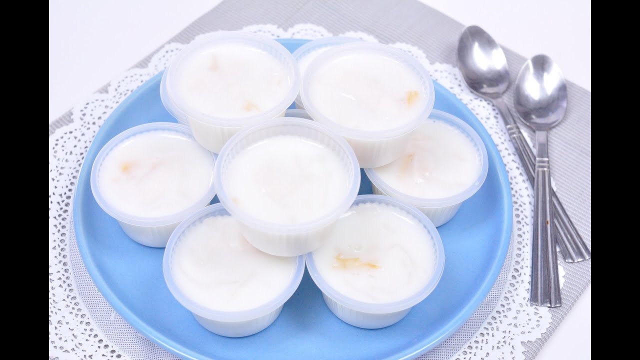 Coconut Milk Jelly (Thai Dessert) Wun Kati วุ้นกะทิมะพร้าวอ่อน YouTube