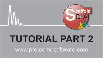 Scaffold DIA Tutorial Part 2: Loading Data in Scaffold DIA Part 1