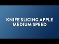 Knife Slicing Apple Medium Speed Sound Effect 