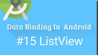 Data Binding to the ListView Controls #15 For Beginner in Hindi