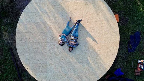 We Built an Enormous PLATFORM for our new YURT!