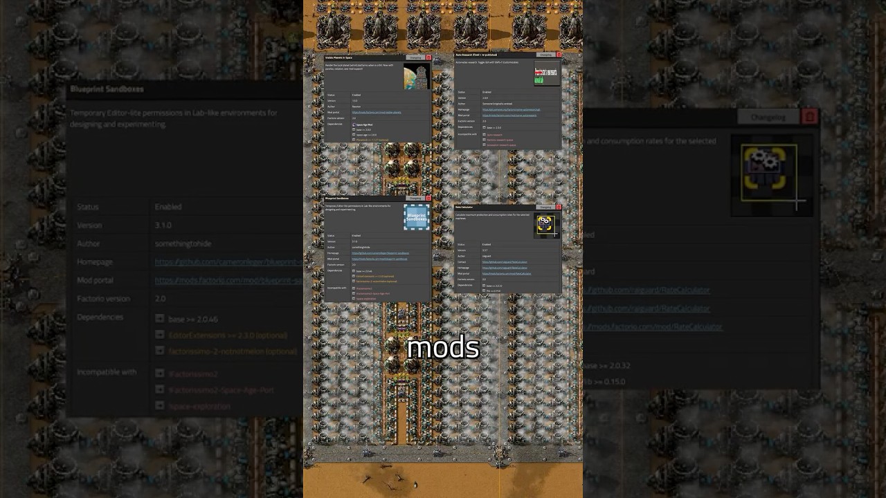 4 QoL Mods I can't play Factorio without - Factorio Space Age Guide 