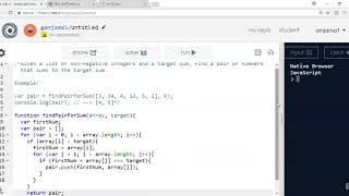 JavaScript Live Coding: Create Function that filters Array for a sum