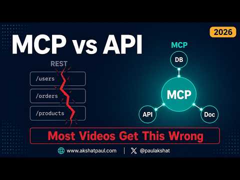 MCP vs API: What's Actually Different in 2026 (Most Videos Get This Wrong)