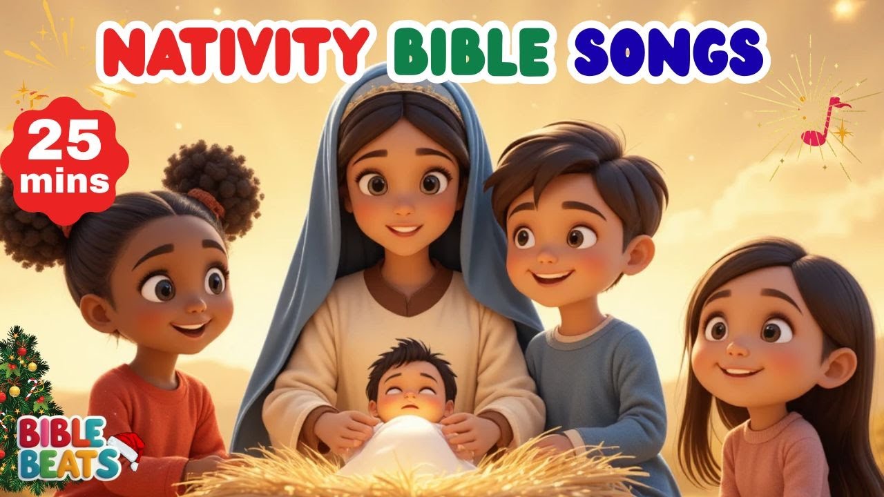 Jesus is Born + More Nativity Bible songs | Christmas Songs for kids