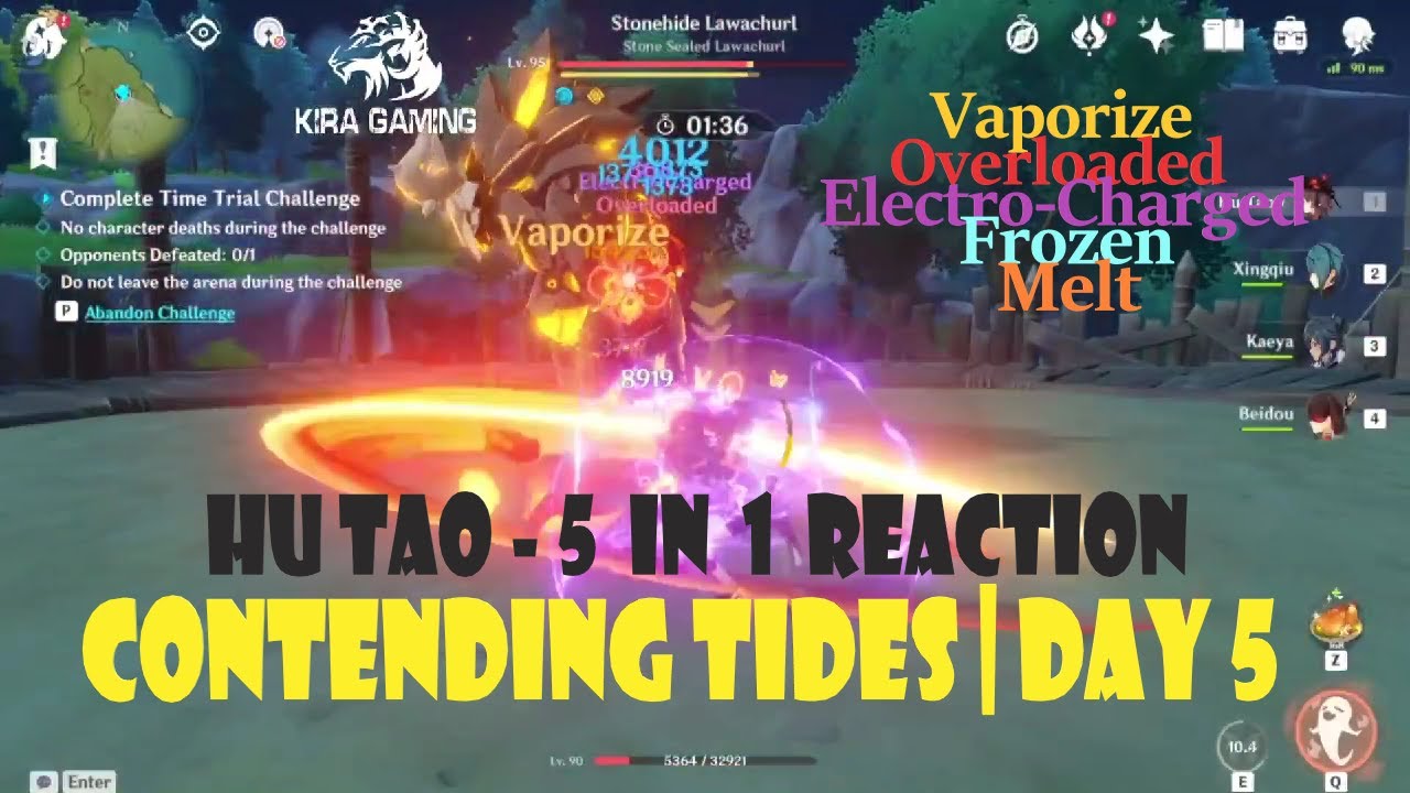 Hutao Ultimate Combo | Contending Tides Day 5 | Genshin Impact