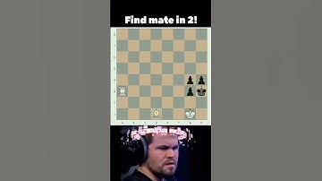 Find Checkmate in two moves! #puzzlebits #chess #chesspuzzle #magnuscarlsen