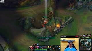 Showmatch T1 with Chinese streamer on Douyu 20200515 || Effort's Douyu || Game 2