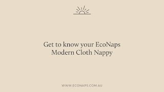 The Convertible Modern Cloth Nappy by EcoNaps