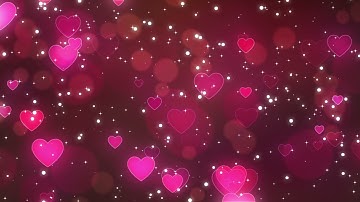 Neon Hearts Abstract Background Looped Video | Ultra HD 4K