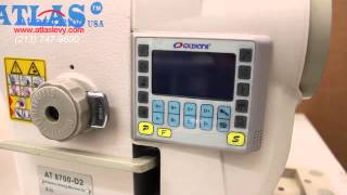 Atlas USA AT8700-D2 High Speed computerized lockstitch sewing machine