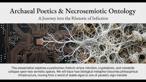 Archaeal Poetics and Necrosemiotic Ontology