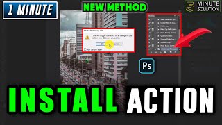 How to install photoshop actions 2024