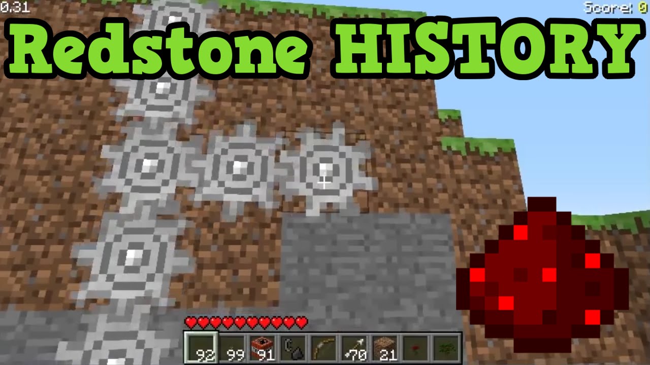 Minecraft History Of Redstone For Pc Console Pe Youtube