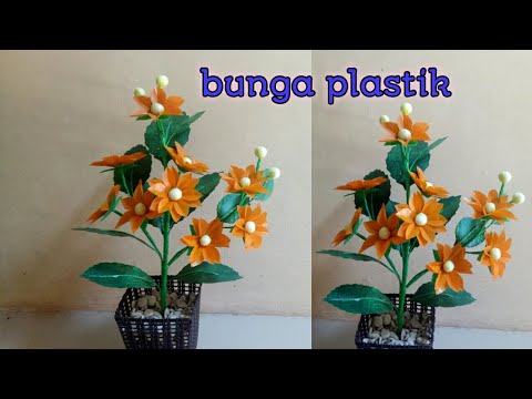  Bunga  hias meja dari  plastik  kresek kerajinan  bunga  YouTube