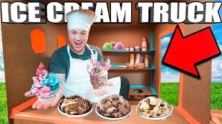 BOX FORT ICE CREAM TRUCK CHALLENGE 📦🍦DIY Ice Cream Truck, Candy & More!