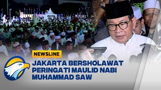 Ratusan Jemaah Padati Monas, Jakarta Bershalawat Meriahkan Maulid Nabi  [Newsline]
