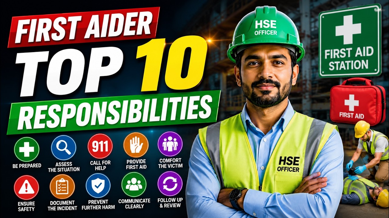 First Aider Responsibilities in Hindi | What are the Responsibilities of First Aider | First Aider (video lesson)
