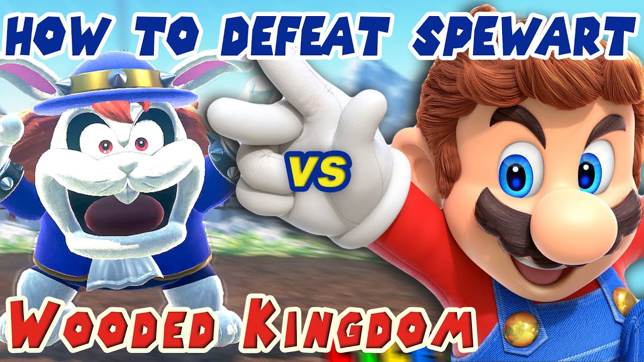 How to Beat Boss Spewart in Wooded Kingdom Boss Fight! Super Mario