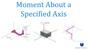 Moment About a Specified Axis | Mechanics Statics | (Learn to Solve Any Question)