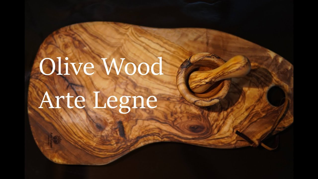 Camping Gear] Olive wood cutting board - YouTube