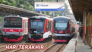 KARET STATION CLOSED‼️THE CROWDS at Karet Station: KRL INKA, EA-203, CRRC CLI.125, JR 205
