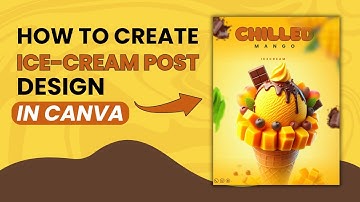 How to Create a Stunning Mango Ice Cream Poster in Canva  | Design Tutorial #designtutorial #canva