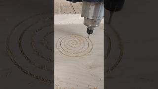 Precision spiral carving with CNC router #Woodworking #CNC #Trending