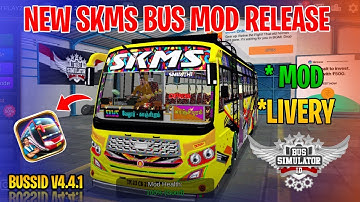 New SKMS Bus Mod Tamil | Bus Simulator Indonesia | SKMS Bus Livery In Bussid #skms #bus #mod #bussid