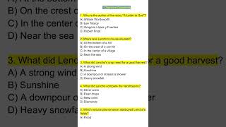 A Letter to God Objective Questions ✅ | Class 10 English Shorts#english #class10english #objective